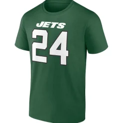 New York Jets T-Shirts | Men^Men's Fanatics Darrelle Revis Green Retired Player Icon Name & Number T-Shirt