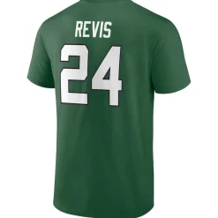 New York Jets T-Shirts | Men^Men's Fanatics Darrelle Revis Green Retired Player Icon Name & Number T-Shirt