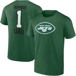 New York Jets Big & Tall^Men's Fanatics Green Green #1 Dad T-Shirt