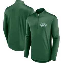 New York Jets Jackets | Sweatshirts & Fleece^Men's Fanatics Green Quarterback Quarter-Zip Top