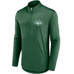 New York Jets Jackets | Sweatshirts & Fleece^Men's Fanatics Green Quarterback Quarter-Zip Top