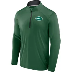 New York Jets Jackets | Sweatshirts & Fleece^Men's Fanatics Green Defender Long Sleeve Quarter-Zip Jacket