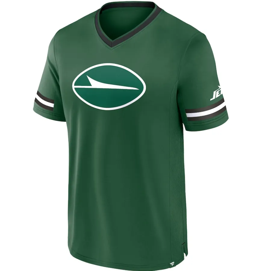 New York Jets T-Shirts | Men^Men's Fanatics Green Stripe Stacking T-Shirt