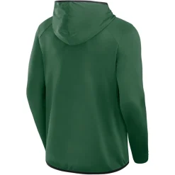 New York Jets T-Shirts | Men^Men's Fanatics Green Transitional Defender Hoodie Long Sleeve T-Shirt