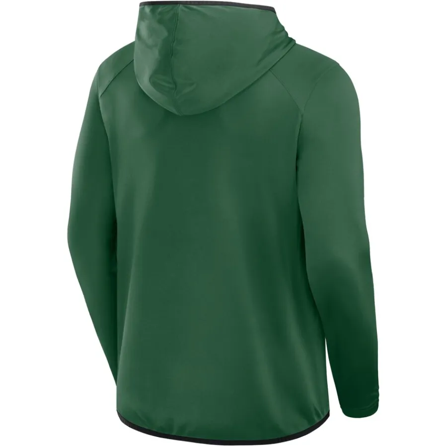 New York Jets T-Shirts | Men^Men's Fanatics Green Transitional Defender Hoodie Long Sleeve T-Shirt