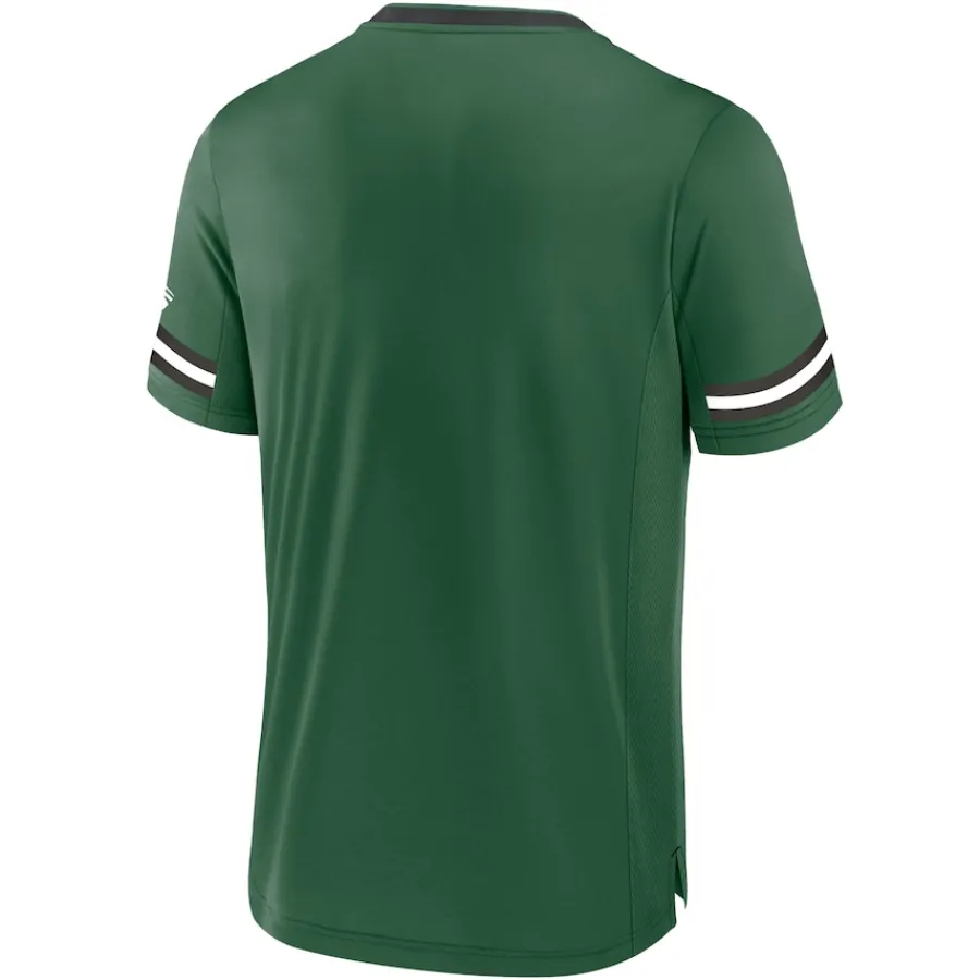 New York Jets T-Shirts | Men^Men's Fanatics Green Stripe Stacking T-Shirt