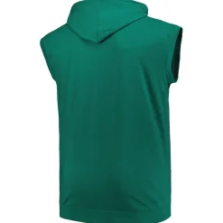 New York Jets Big & Tall | Tank Tops^Men's Fanatics Green Big & Tall Muscle Hoodie Sleeveless T-Shirt