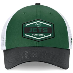 New York Jets Hats | Men^Men's Fanatics Green/Black Bench Trucker Adjustable Hat