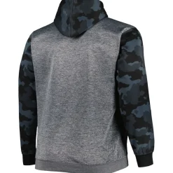New York Jets Sweatshirts & Fleece | Men^Men's Fanatics Heather Charcoal Big & Tall Camo Pullover Hoodie