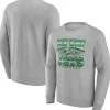 New York Jets Sweatshirts & Fleece | Men^Men's Fanatics Heather Gray Chance Throwback Fleece Pullover Sweatshirt