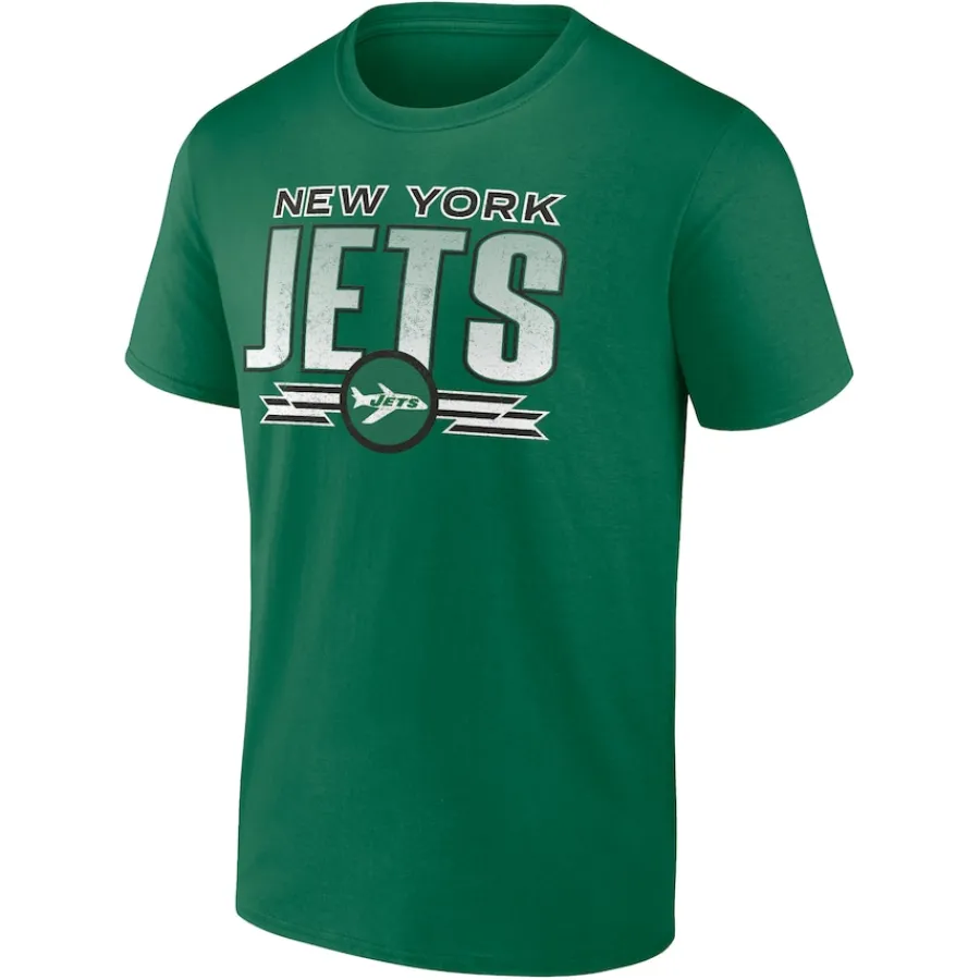 New York Jets T-Shirts | Men^Men's Fanatics Kelly Green Fading Out T-Shirt