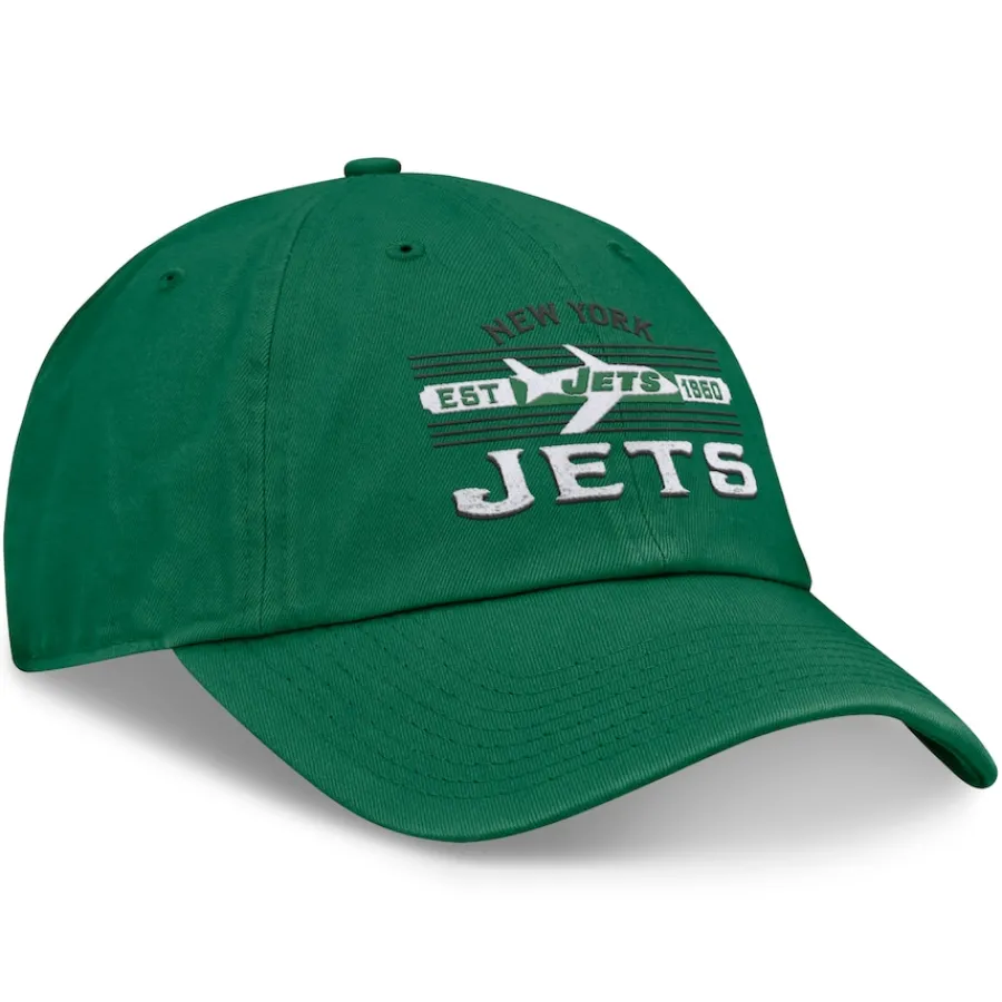 New York Jets Hats | Men^Men's Fanatics Kelly Green Vintage Delay Adjustable Hat