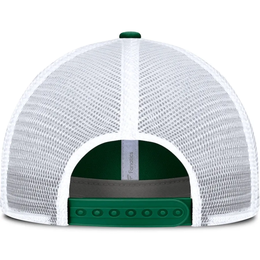 New York Jets Adjustable^Men's Fanatics Kelly Green/White Vintage Trucker Adjustable Hat