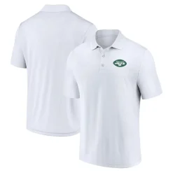 New York Jets Polos^Men's Fanatics White Component Polo
