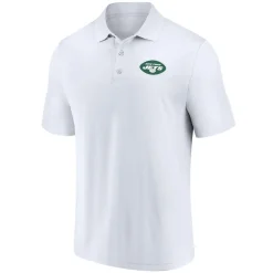 New York Jets Polos^Men's Fanatics White Component Polo