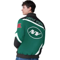New York Jets Jackets^Men's G-III Extreme Green Maximum Racing Full-Zip Jacket