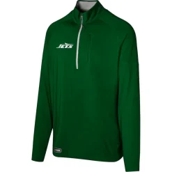 New York Jets Jackets^Men's Green Grind Iron Quarter-Zip Top