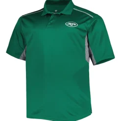 New York Jets Big & Tall^Men's Green Big & Tall Team Color Polo