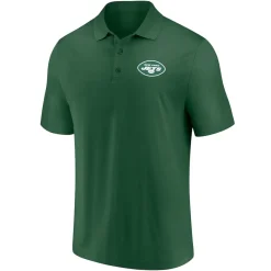 New York Jets Polos^Men's Green/Black Dueling Two-Pack Polo Set