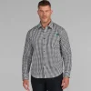 New York Jets Sweaters & Dress Shirts^Men's J. Palmer Black Dual Threat Long Sleeve Button-Up Shirt
