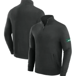 New York Jets Jackets | Sweatshirts & Fleece^Men's J. Palmer Black Franchise Quarter-Zip Sweater