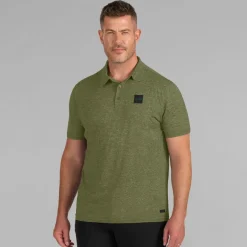 New York Jets Polos^Men's J. Palmer Green Four Down Polo