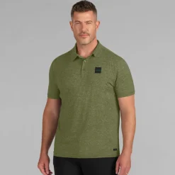 New York Jets Polos^Men's J. Palmer Green Four Down Polo
