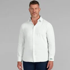 New York Jets Sweaters & Dress Shirts^Men's J. Palmer White Man-In-Motion Long Sleeve Button-Up Dress Shirt