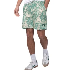 New York Jets Shorts & Pants | Swimsuits^Men's Margaritaville Green Sandwashed Monstera Print Amphib Shorts
