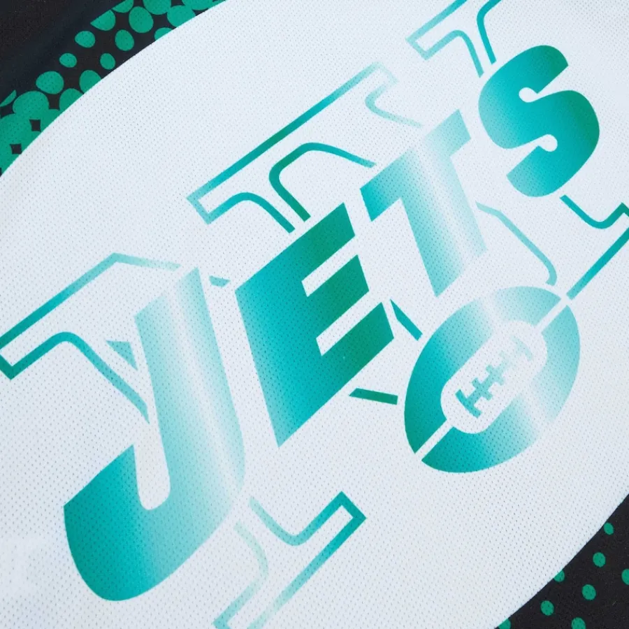 New York Jets Tank Tops^Men's Mitchell & Ness Black Big Face 7.0 Fashion Tank Top