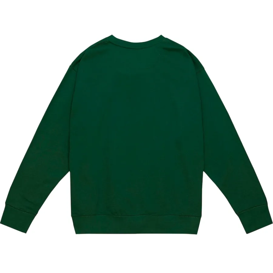 New York Jets Sweatshirts & Fleece | Men^Men's Mitchell & Ness Dark Green Basic Fleece Pullover Sweatshirt