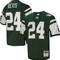New York Jets Replica | Throwback^Men's Mitchell & Ness Darrelle Revis Green Legacy Replica Jersey