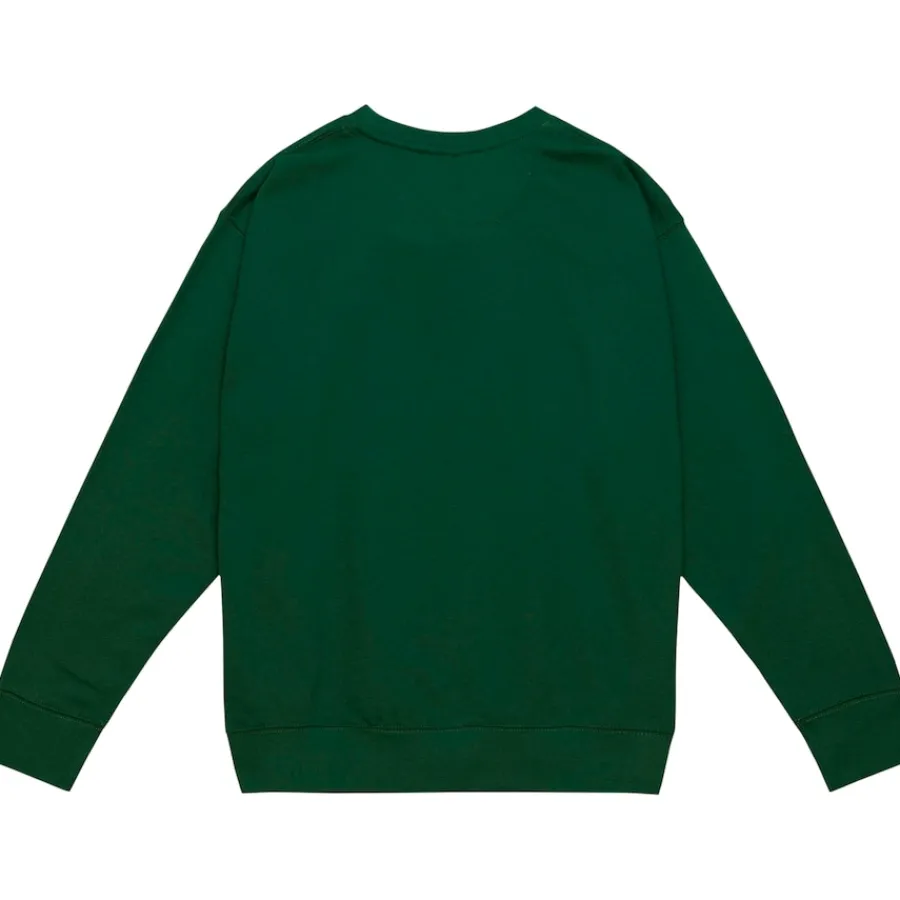 New York Jets Sweatshirts & Fleece | Men^Men's Mitchell & Ness Green Basic Fleece Pullover Sweatshirt