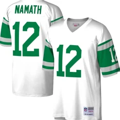 New York Jets Replica | Throwback^Men's Mitchell & Ness Joe Namath White Legacy Replica Jersey