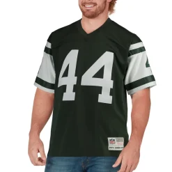 New York Jets Throwback^Men's Mitchell & Ness John Riggins Green Retired Player Legacy Replica Jersey