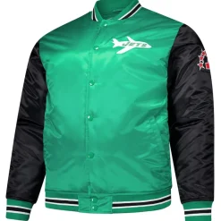 New York Jets Jackets | Big & Tall^Men's Mitchell & Ness Kelly Green Team Satin Jacket