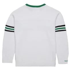 New York Jets Sweaters & Dress Shirts | Sweatshirts & Fleece^Men's Mitchell & Ness White Throwback 1984 Pullover Sweater