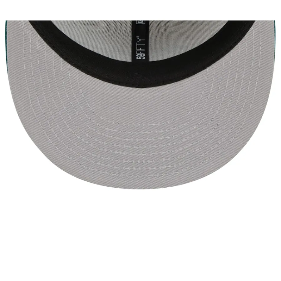 New York Jets Fitted^Men's New Era Cream/Kelly Green 2023 Sideline Historic 59FIFTY Fitted Hat