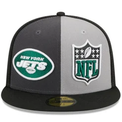 New York Jets Fitted^Men's New Era Gray/Black 2023 Sideline 59FIFTY Fitted Hat