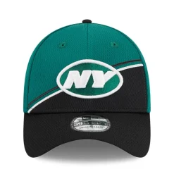 New York Jets Flex^Men's New Era Green/Black 2023 Sideline 39THIRTY Flex Hat