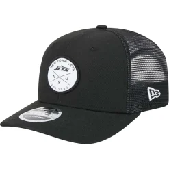 New York Jets Hats | Men^Men's New Era Black Mojo Dojo Trucker 9SEVENTY Stretch-Snap Hat