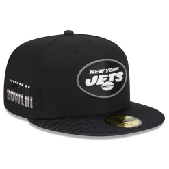 New York Jets Fitted^Men's New Era Black Active Ballistic 59FIFTY Fitted Hat