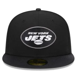 New York Jets Fitted^Men's New Era Black Active Ballistic 59FIFTY Fitted Hat
