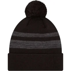 New York Jets Hats | Men^Men's New Era Black Dispatch Cuffed Knit Hat With Pom