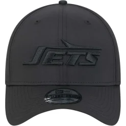 New York Jets Hats | Men^Men's New Era Black Hydro 39THIRTY Flex Hat