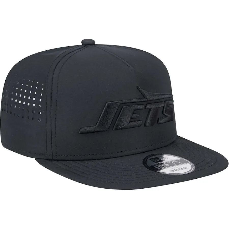 New York Jets Hats | Men^Men's New Era Black Hydro A-Frame 9FIFTY Snapback Hat