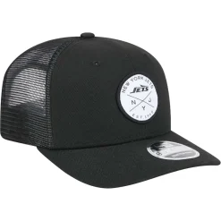 New York Jets Hats | Men^Men's New Era Black Mojo Dojo Trucker 9SEVENTY Stretch-Snap Hat