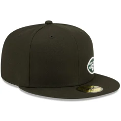 New York Jets Fitted^Men's New Era Black Flawless 59FIFTY Fitted Hat