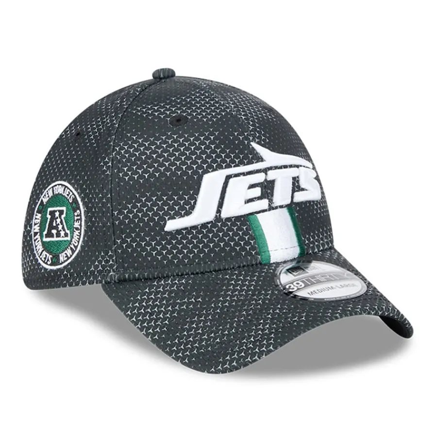 New York Jets Flex^Men's New Era Black 2024 Sideline 39THIRTY Flex Hat