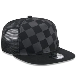 New York Jets Snapback^Men's New Era Black Check Mate 9FIFTY Trucker Snapback Hat